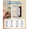 DEWENWILS 8-Pack Duplex Wall Plate, Metal Wall Outlet Cover for