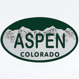 CafePress Aspen Colo License Plate Infant Bodysuit Cute Infant Bodysuit Baby Romper Cloud White