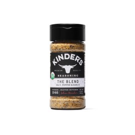 Kinder's Organic The Blend (Salt, Pepper and Garlic), Premium Quality Seasoning, MSG Free and USDA Certified Organic, 3.5oz