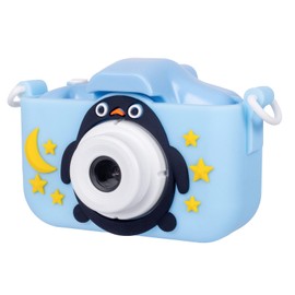Lenoxx Kids Digital Camera with Dual Front & Rear Lens, 4X Digital Zoom, 1080P HD Video Recording, 2.0” Screen, Fun Filters, Frames & Games, 32GB Card Included – Blue
