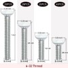 Wall Plate Screws, 100 pcs White Outlet Screws 6-32 Thread