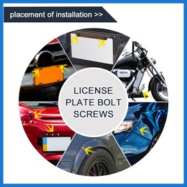 VekAuto 25pcs M6 Orange Aluminum Alloy Head Motorcycle Bolts Screws Nuts Auto Accessories