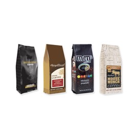 Chocolate Lovers Coffee Bundle Flavored Ground Coffee, 4 bags Medium Roast