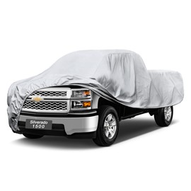 GUNHYI Pickup Truck Cover - Waterproof All Weather, 6 Layer Heavy Duty, Universal Fit Ford F150, Chevy Silverado, GMC Sierra, Dodge Ram 1500 Extended/SuperCrew Cab (Up to 248 inch)