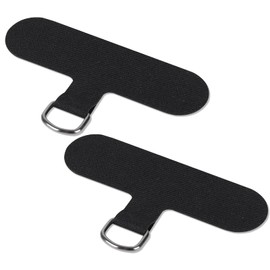 YSevenup mobile phone lanyard patch accessory;suitable for all full-coverage mobile phone cases (Black-1)