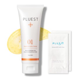 PLUEST Medicinal Cleansing Gel, Makeup Remover, Makeup Eraser, Gel, For Pores, Skin Irritation, Eyelash Extensions OK, Blackheads, Sensitive Skin (1, Single Item 1 + Pouch 2) Respect for the Aged Day
