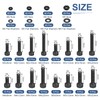 DTGN 580-Piece M2/M3/M4/M5 (D) Hex Socket Screws and Nuts Assortment