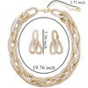 Coiris Double Layer Acrylic Resin Link Collar Necklaces Chunky Chain