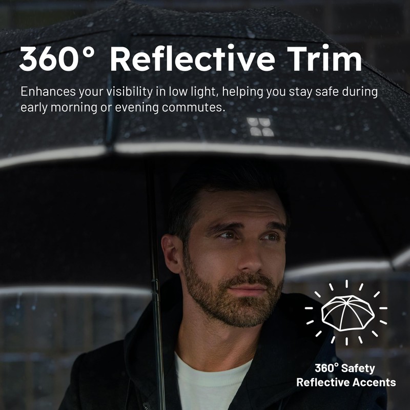 Weatherman Premium Collapsible Small Travel Umbrella Compact - Windproof, Resists