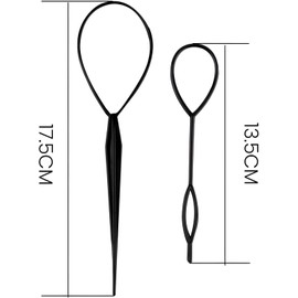 YXL 2Pcs Hair Braiding Tool, Topsy Tail Hair Tool, Hair Loop Pull Through Tool, Hair Plaiting Tool for Making Women and Girls Hair Style