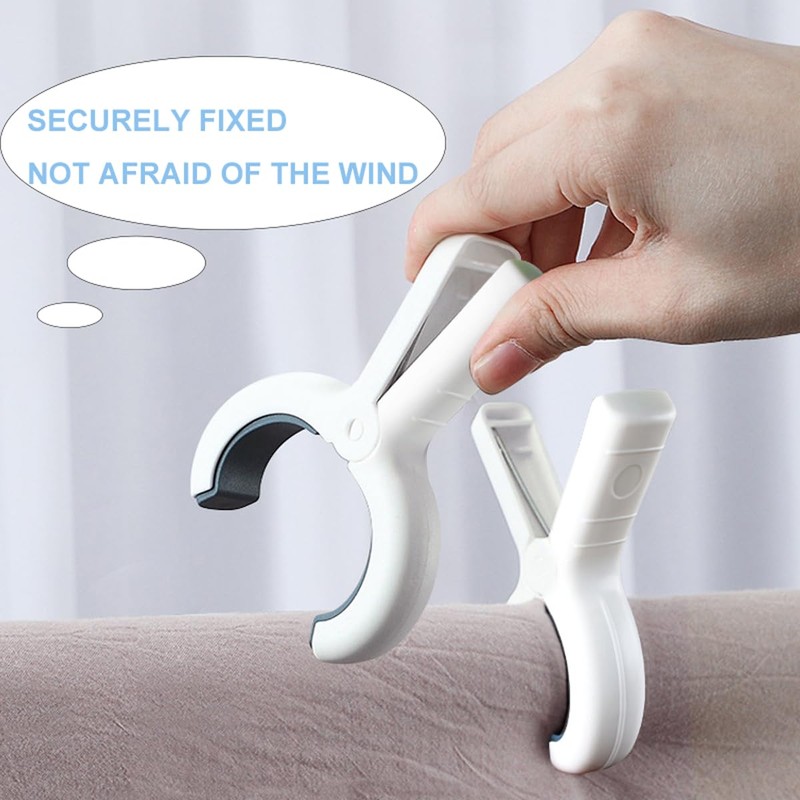 TBACW 6PCS Beach Towel Clips Beach Chair Clips Heavy Duty