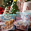 TaoBary 50 Pack Christmas Reusable Transparent Freezer Bags Leakproof Thickened