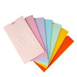 10 Pack Eid mubarak envelopes Embossed Envelopes Cash Gift Envelopes | Eidi envelope for kids | Eid Decor (Multi Color) (Light Pink)