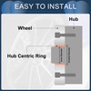 INFINAUTO Hub Centric Rings,56.1mm ID 73.1mm OD Car Wheel Hubrings