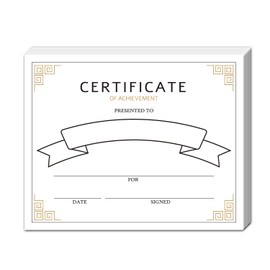 8 X 10 Inches Gold Award Recognition Certificates for Students Children Graduation Ceremony, 25 School Certificate of Achievement Paper, Teacher Classroom Family Reward Supplies Boys Girls - 05