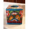 Handmade Talavera Square Tissue Holder – Vibrant Ceramic Tissue Box,