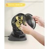 RuiMuQing Car Fan, Car Fan, 5 Blades, Car Fan, 360°