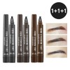 (1+1+1) Lir Folk Tattoo Eyebrow Tint, Fork No. 4_3 pcs. / (1+1+1) 리르 포크 타투아이브로우 틴트, 포크_4호_3개