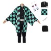 Yakisle Tanjiro Cosplay Costume Unisex Adult Cloak Jacket Uniform Outfit
