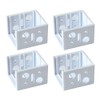 VICASKY 4PCS Plastic Brackets Blinds Holders Window Blinds Headrail Mounting