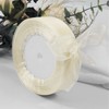 JaoZuyard Ivory White Organza Chiffon Ribbon 1 inch X 50