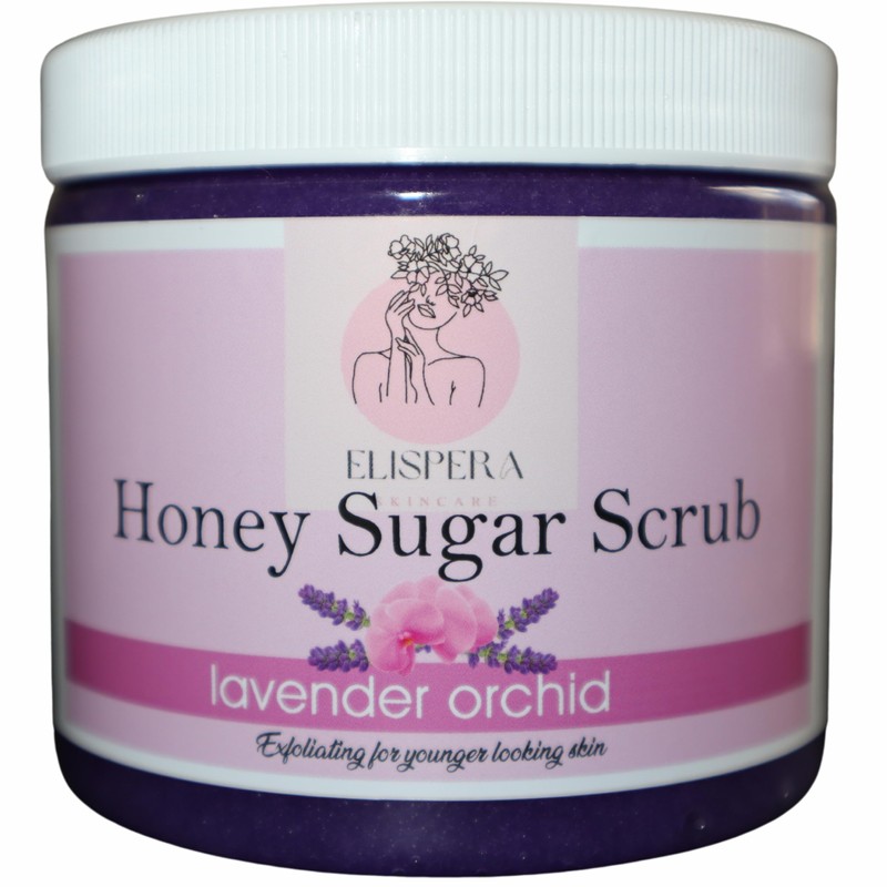 Exfoliante De Miel, Azúcar Y Lavanda Y Orquídea (16 Onzas