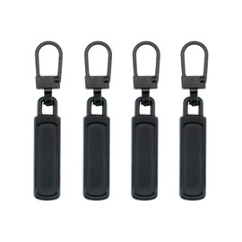 Deshionew 4 PCS Spare Zipper Pulls Removable Metal Zipper Pulls Zipper Replacement for Luggage, Purses, Backpacks, Clothes, Handbags (Black)