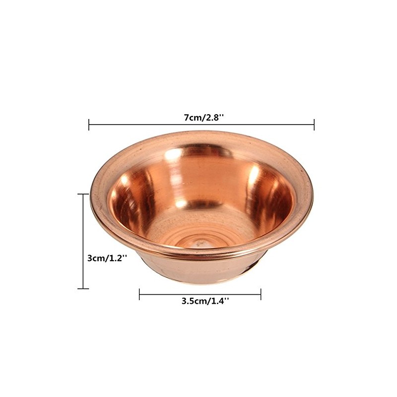 Forspero 7-Piece Tibetan Buddhist Copper Water Sacrificial Bowl for Ritual