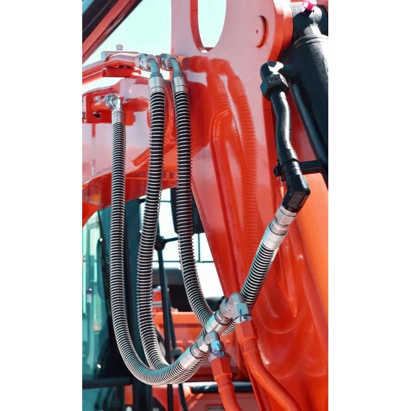 Electriduct 1/4" Steel Spring Guard Flexible Pipe Hose Protector Metal