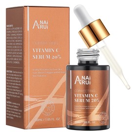 ANAIRUI Vitamin C Serum 20%, with Hyaluronic Acid, Vitamin E, Reduce Fine Lines, Wrinkles,Dark Spots, Uneven Skin Tone 1.05 FL. OZ