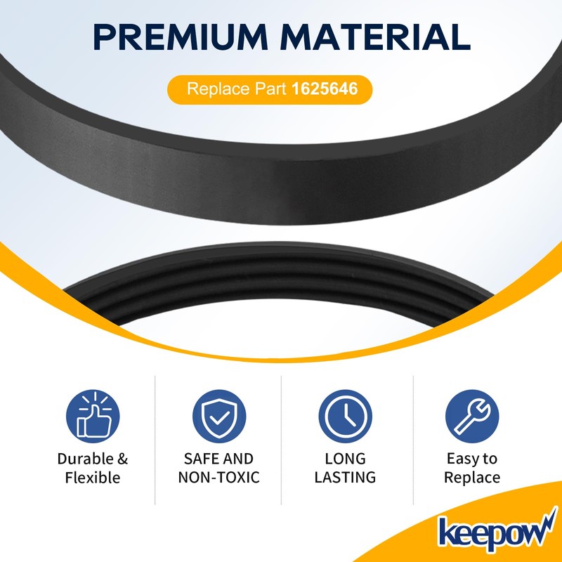 KEEPOW EPH245 Replacement Belts for Bissell MultiClean Pet Vacuum Cleaner
