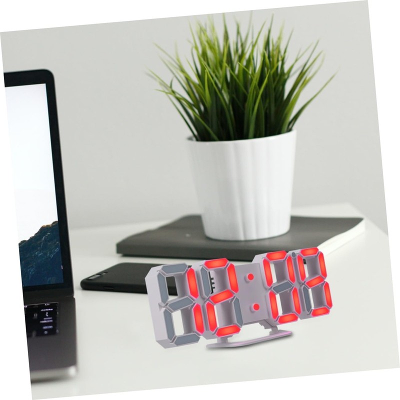 Ipetboom LED Digital Alarm Clock with USB Charging Brightness Temperature