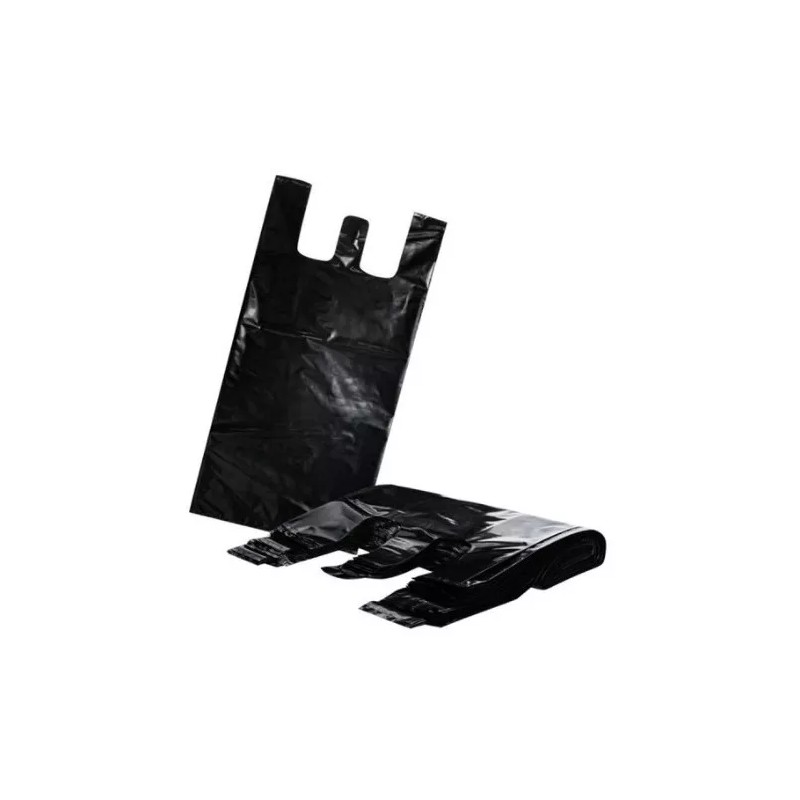 PLAX 1 Kg Bolsa Camiseta Asa Negra Reciclable Ecológica 30x60