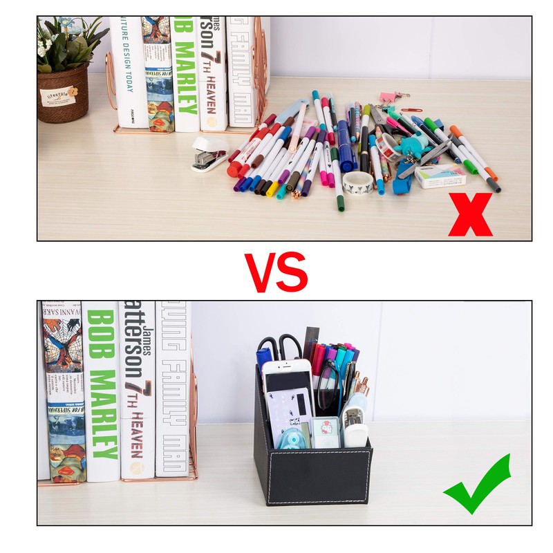 MoonSing Tv Remote Control Holder Organizer Box with 3 Compartment,