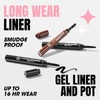 Collection Cosmetics Fast Stroke Gel Eyeliner & Brush Duo, Ultra-pigmented,