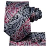 Hi-Tie Men's Solid Colour Tie Handkerchief Wedding Party Classic Tie