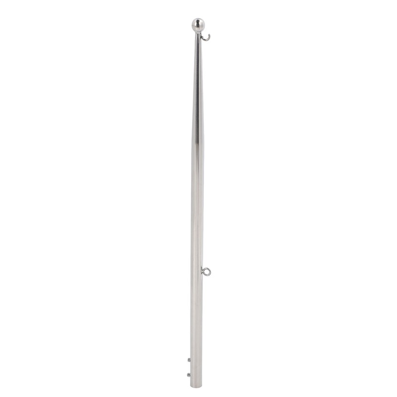 Boat Flag Pole 610mm Length Stable 316 Stainless Steel Rail