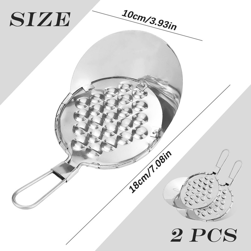 Bean Jelly Scraper, 2Pcs Stainless Steel Spaetzle Maker Snack Tool