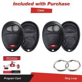KeylessOption Just the Case Keyless Entry Remote Key Fob Shell For L2C0007T by KeylessOption