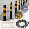 sourcing map Plastic Chain 5 Ft/1.53 M, Safety Chain Black