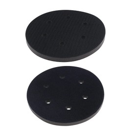 eMagTech 2PCS 150mm Soft Sponge Interface Pad Sanding Pad 6 Holes for Random Sander Dedicated Replacement Cushion Pad Impact-Resistant Noise Reduction Protection Polisher