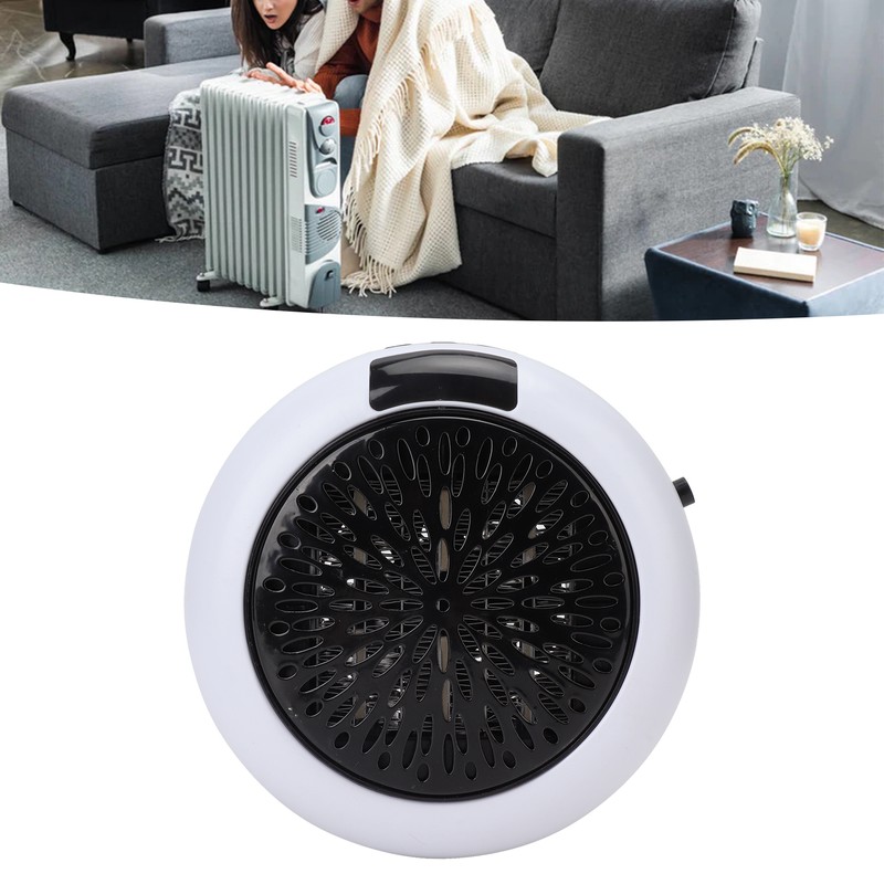 Space Heater Mini White with Remote Control Wall Mounted Air