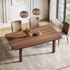 Farmhouse Wood Dining Table for 4-6 People Large Rectangle Kitchen
