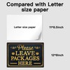 Putuo Decor Please Leave Packages Here Metal Signs Package Signs