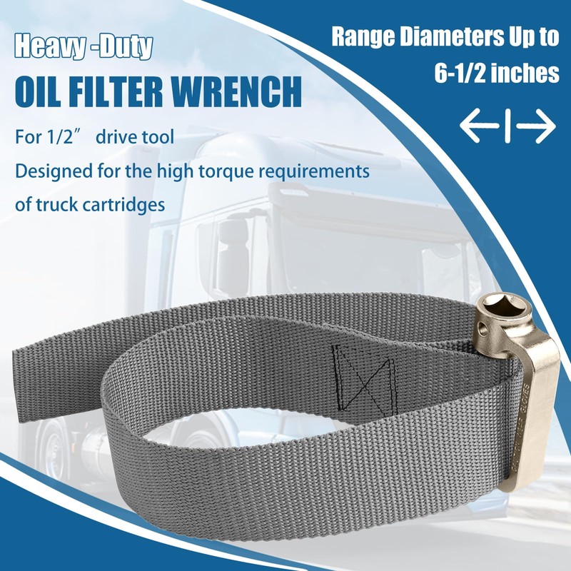 Abode Oil Filter Strap Wrench Removal Tool for With Diameters