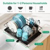 GSlife Dish Drying Rack with Drainboard - Rust-Resistant Dish Racks