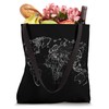 World Map Outline Tote Bag