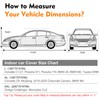 CEMOFE Indoor Car Cover, Universal Stretch Satin Windproof Dust Protection