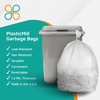 PlasticMill Heavy Duty Trash Bags - Clear Garbage Bags -