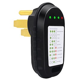 RV Power Pedestal Tester 50Amp（ETL Listed）, A ENERGY 125V/250V RV Circuit Analyzer, 14-50P Receptacle Tester for Travel Trailers